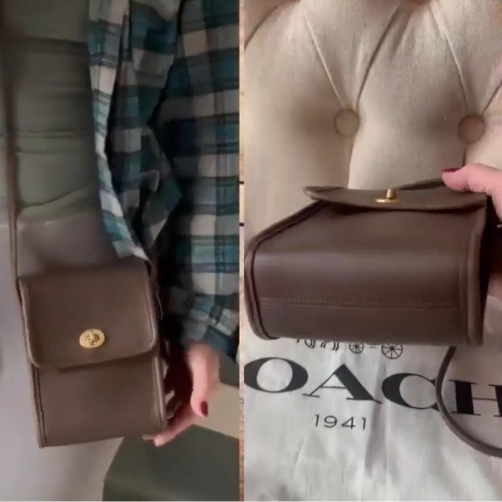 VINTAGE COACH TAUPE BROWN CROSSBODY SCOOTER CROSSBODY BAG
Style 9893 - Picture 10 of 12